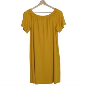 NWOT | SHEIN Mustard Yellow Off Shoulder Dress